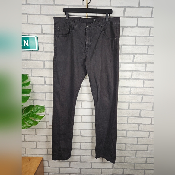 Men's AG Adriano Goldschmied Herringbone Sueded Tellis Modern Slim Pants 38×34 - Picture 2 of 6